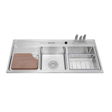 Chậu rửa chén 2 hố inox 304 kích thước 115cm