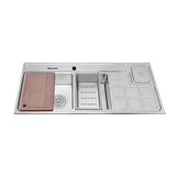 Chậu rửa chén 2 hố inox 304 kích thước 115cm