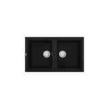 Chậu rửa chén đá granite 2 hố kích thước 86cm