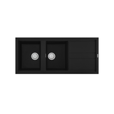 Chậu rửa chén đá granite 2 hố kích thước 116cm