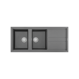 Chậu rửa chén đá granite 2 hố kích thước 116cm