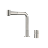 Vòi rửa chén nóng lạnh dây rút inox 304 luxsteel