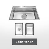 Chậu rửa chén 1 hố hạn chế trầy xước kích thước 77 cm