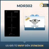 Bếp hồng ngoại domino 2 vùng nấu 29cm