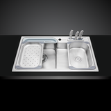 Chậu Rửa Chén Inox 304 kích thước 85cm