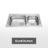 Chậu rửa chén 2 hố inox 304 kích thước 93 cm