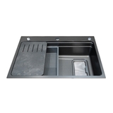 Chậu rửa chén 1 hố Inox 304 hạn chế trầy xước kích thước 77 cm