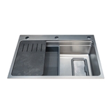 Chậu rửa chén 1 hố Inox 304 hạn chế trầy xước kích thước 77 cm