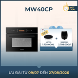 Lò vi sóng âm tủ không đĩa xoay 45cm dung tích 40L