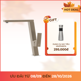 Vòi rửa chén nóng lạnh đồng thau sơn phủ