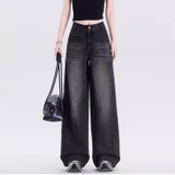 Quần Jean Nữ Cá Tính Xám Khói- XD