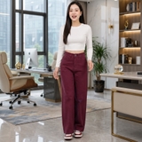 Quần Jean Nữ dáng suông Đỏ Đô