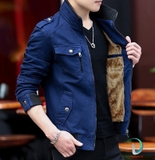 Jacket Kaki Lông Cừu Hiện Đại