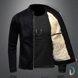 Bomber Jean Black Lông Cừu