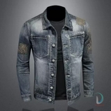 Jacket Jean Thêu Độc, Chất, Bụi bặm