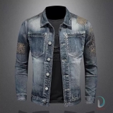 Jacket Jean Thêu Độc, Chất, Bụi bặm
