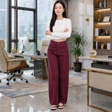 Quần Jean Nữ dáng suông Đỏ Đô