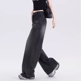 Quần Jean Nữ Cá Tính Xám Khói- XD