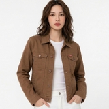 Jacket Jean Nữ màu Nâu Cá Tính