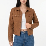 Jacket Jean Nữ màu Nâu Cá Tính