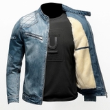 Jacket Jean 3 lớp Lông Cừu Chất- Thời trang