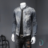 Jacket Jean Cổ Tàu Chất, Bui Bặm- Vintagent D