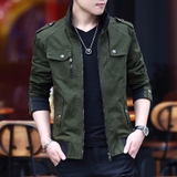 Jacket Kaki Lông Cừu Hiện Đại