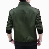 Jacket Kaki Lông Cừu Hiện Đại
