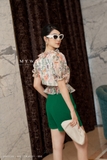 Outlet | Quần short cạp cao hai khuy