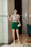Outlet | Quần short cạp cao hai khuy