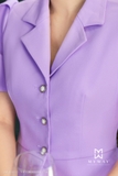Outlet | Áo vest tay bồng cổ điển dáng peplum