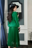 Outlet | Áo vest dài tay kèm belt Green Lady