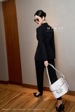 Outlet | Áo vest dài tay 1 khuy - Black