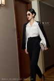 Outlet | Áo vest dài tay 1 khuy - Black