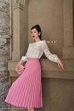 Outlet | (4 màu) Chân váy xòe xếp ly Basic
