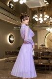 Outlet | Chân váy xòe xếp ly Lilac