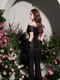 Outlet | Quần ống loe cạp cao
