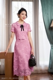 Outlet | (2 màu) Chân váy xòe ren Peach