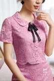Outlet | (2 màu) Chân váy xòe ren Peach