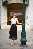 Outlet | Áo sơ mi bèo nhún Ruffle