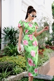 Outlet | Áo kiểu cổ tròn xếp ly