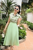 Outlet | Chân váy xòe tơ Mint Green
