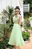 Outlet | Chân váy xòe tơ Mint Green