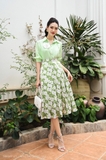 Outlet | Áo sơ mi cổ đức tay lỡ Mint Green