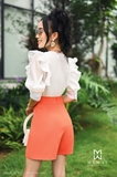 Outlet | (2 màu) Quần short cạp cao đính 3 cúc