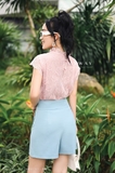 Outlet | Quần short cạp cao đính cúc basic