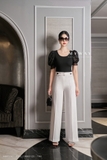 Outlet | Quần suông đính cúc basic