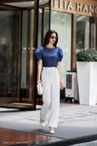 Outlet | Quần suông đính cúc basic