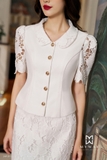 Outlet | Áo vest cổ sen phối ren