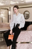 Outlet | Quần ống vẩy phối cúc basic